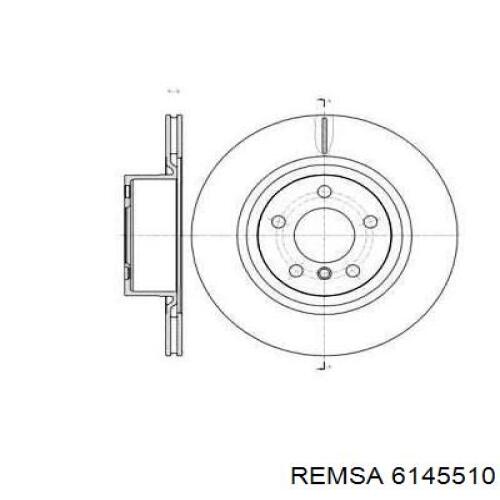 Купити 6145510 Remsa Диск заднього гальма