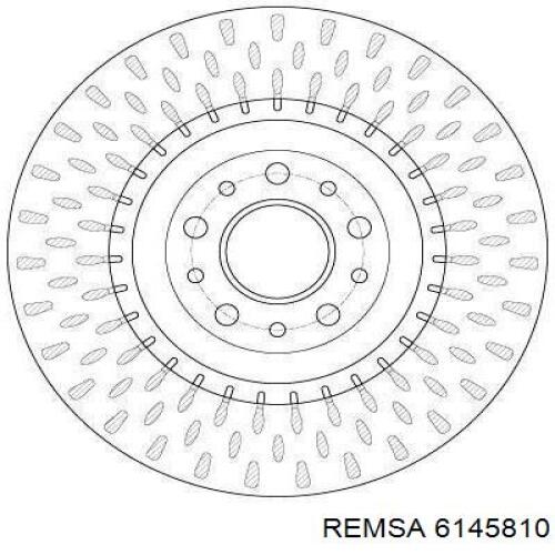 Гальмівні диски передні 6145810 Remsa