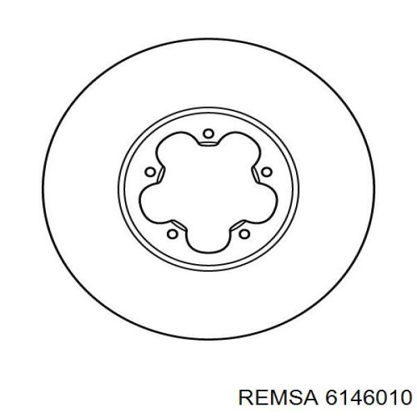 Гальмівні диски передні 6146010 Remsa