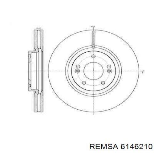 6146210 Remsa Гальмо дискове переднє
