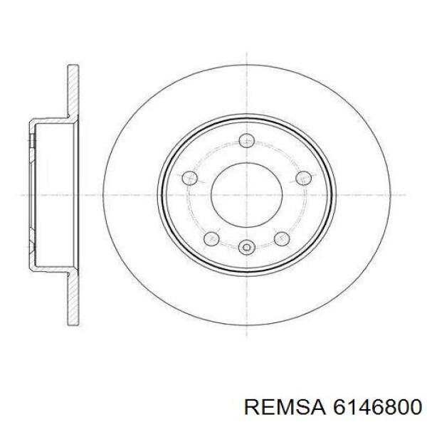 Купити 6146800 Remsa Диск заднього гальма