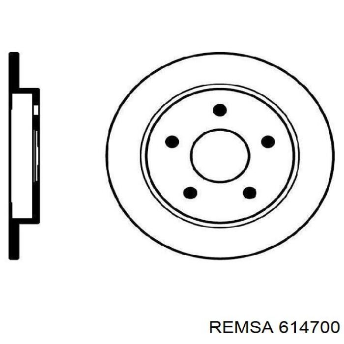Задні дискові гальма Remsa 614700 ціна, від 21.84 USD