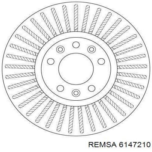 6147210 Remsa Гальмо дискове переднє