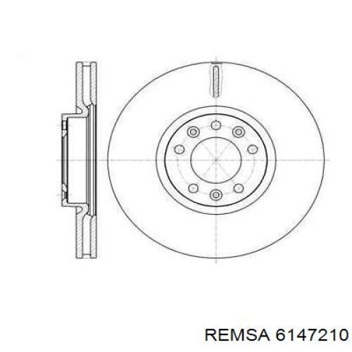 6147210 Remsa диск гальмівний передній