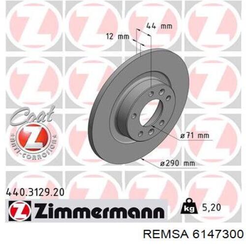Задні дискові гальма Remsa 6147300 ціна, від 41.43 USD
