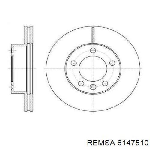 Диск переднього гальма Remsa 6147510 ціна, від 47.46 USD