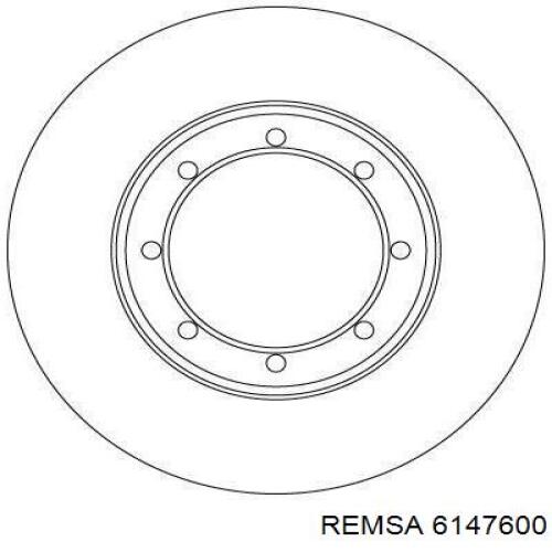 6147600 Remsa диск гальмівний задній