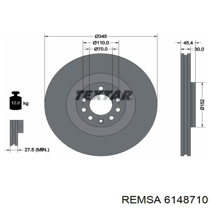 93188445 General Motors Гальмо дискове переднє