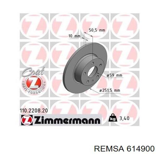 614900 Remsa Дискові гальма
