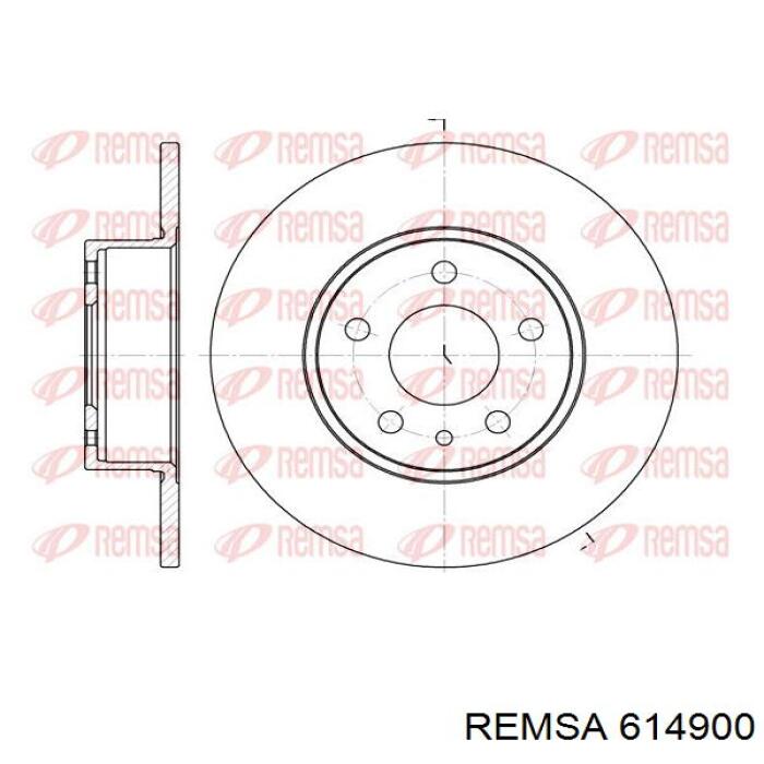 Диск гальмівний задній 614900 Remsa