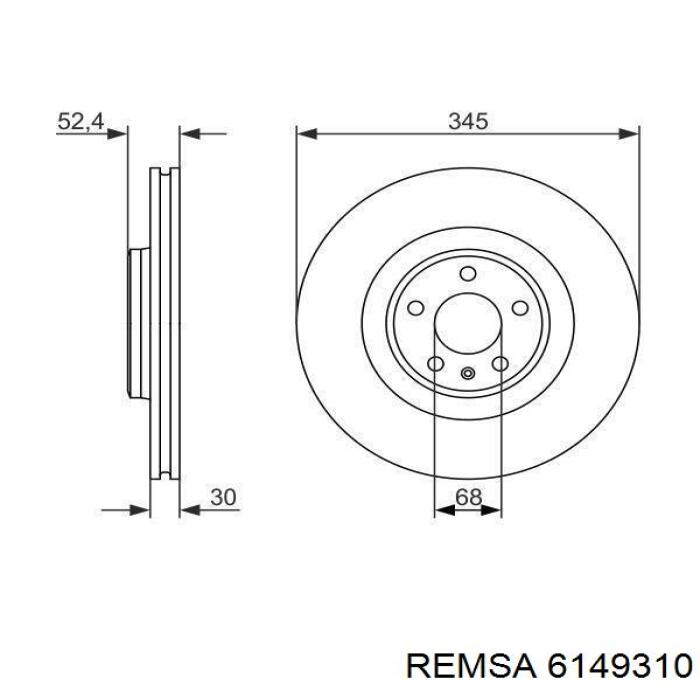 Купити 6149310 Remsa Ротор гальмівний