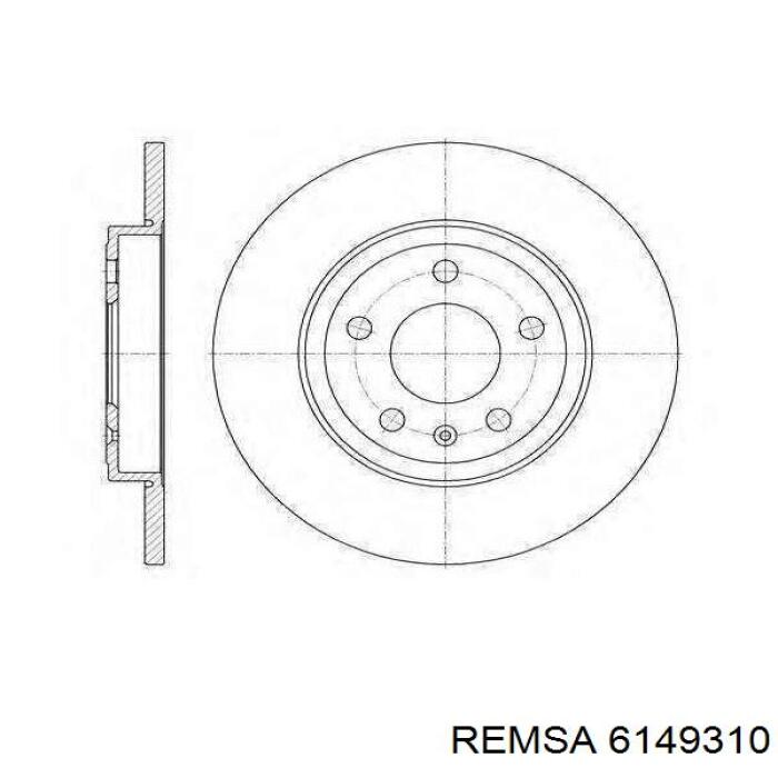 6149310 Remsa Гальмо дискове переднє