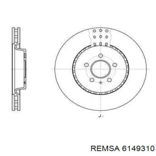 6149310 Remsa Гальмо дискове переднє