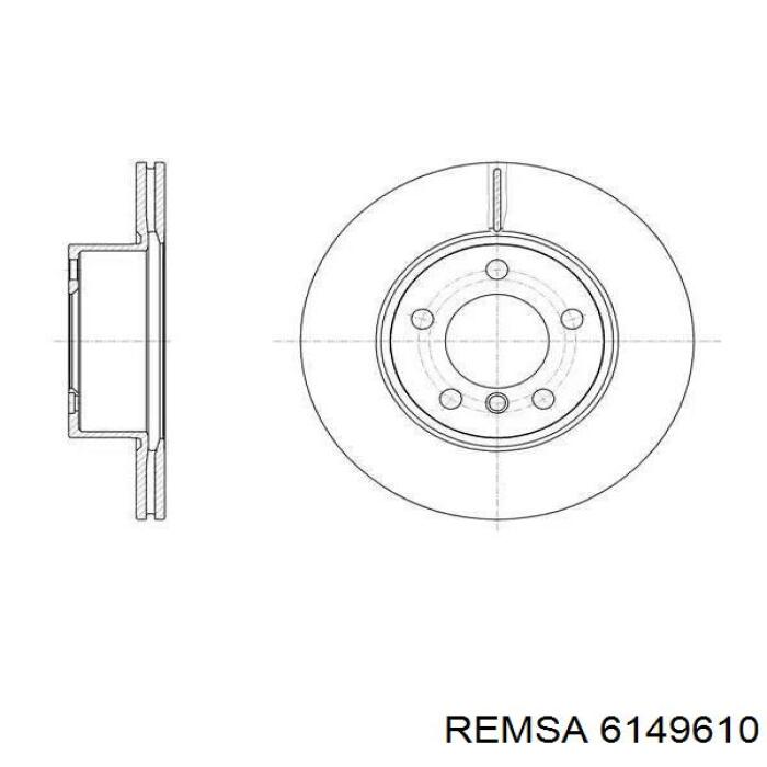 Диск гальмівний передній Remsa 6149610