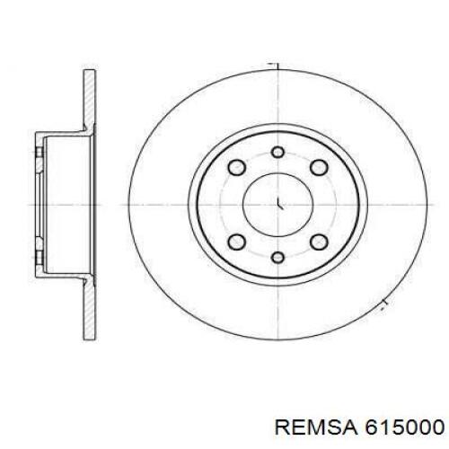 Диск гальмівний задній Remsa 615000