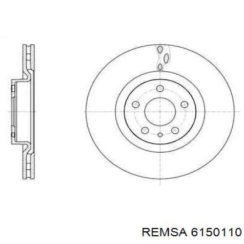 6150110 Remsa Гальмо дискове переднє