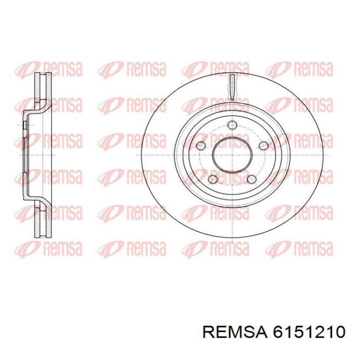6151210 Remsa Гальмо дискове переднє