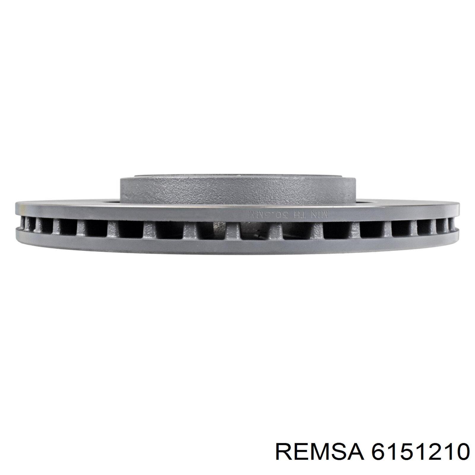 Диск переднього гальма Remsa 6151210 ціна, від 87.18 USD