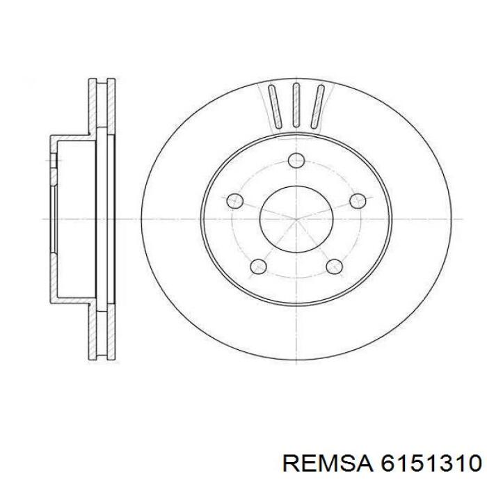 Гальмівні диски 6151310 Remsa