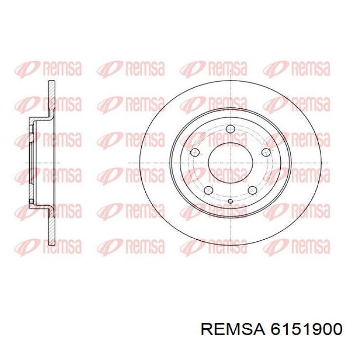 Диск гальмівний задній 6151900 Remsa