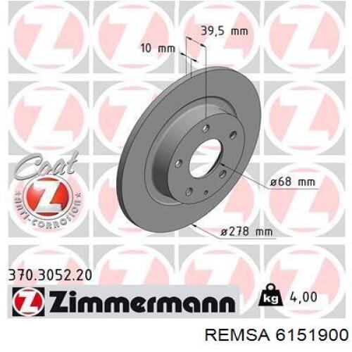 Задні дискові гальма Remsa 6151900 ціна, від 25.89 USD