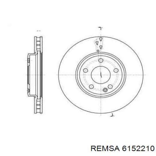 6152210 Remsa Гальмо дискове переднє