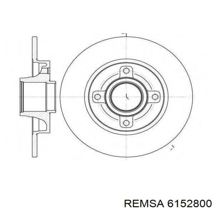 Гальмівні диски 6152800 Remsa