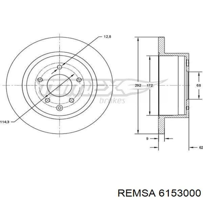 6153000 Remsa Дискові гальма