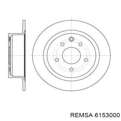 Диск гальмівний задній 6153000 Remsa