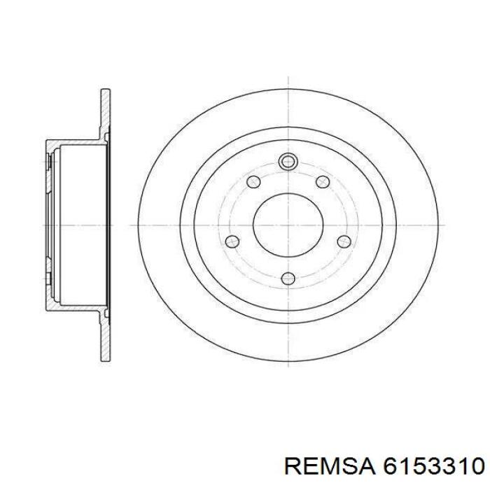 Диск переднього гальма Remsa 6153310 ціна, від 49.11 USD