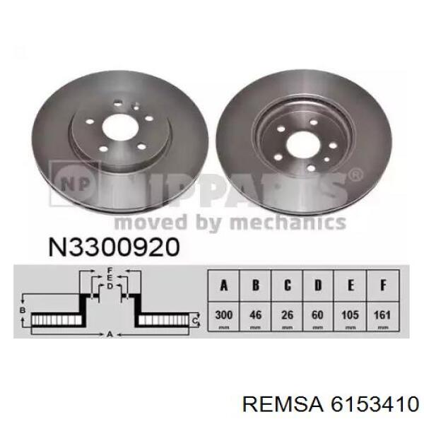 Купити 6153410 Remsa Ротор гальмівний