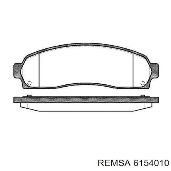 Диск гальмівний передній Remsa 6154010
