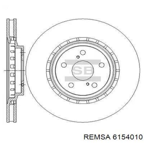 Диск переднього гальма Remsa 6154010 ціна, від 49.43 USD