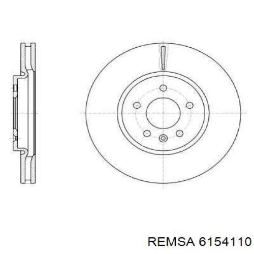 6154110 Remsa диск гальмівний передній