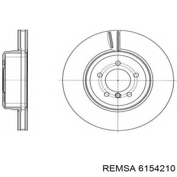 Гальмівні диски передні 6154210 Remsa