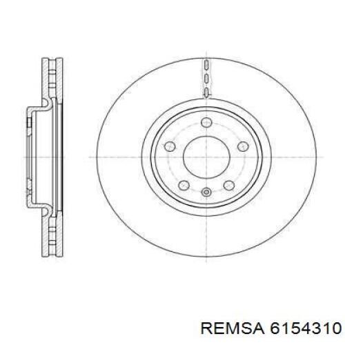 Диск переднього гальма Remsa 6154310 ціна, від 65.58 USD