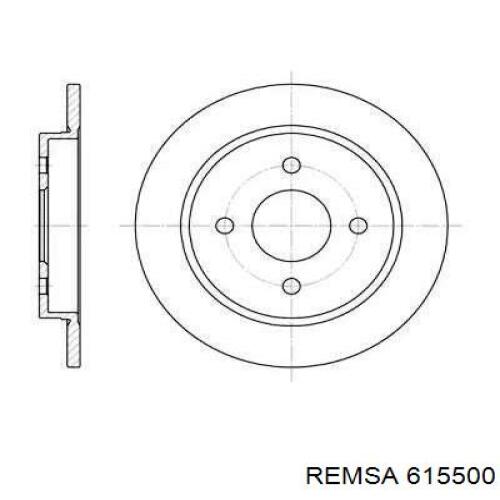 Купити 615500 Remsa Диск заднього гальма