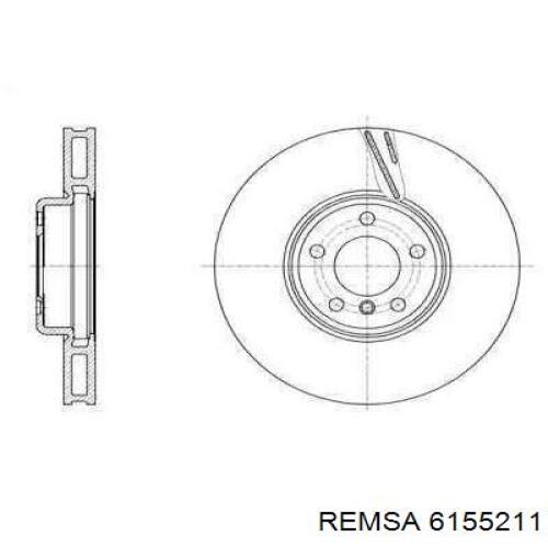 6155211 Remsa диск гальмівний передній