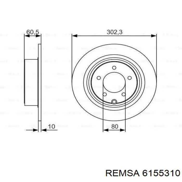 Купити 6155310 Remsa Ротор гальмівний