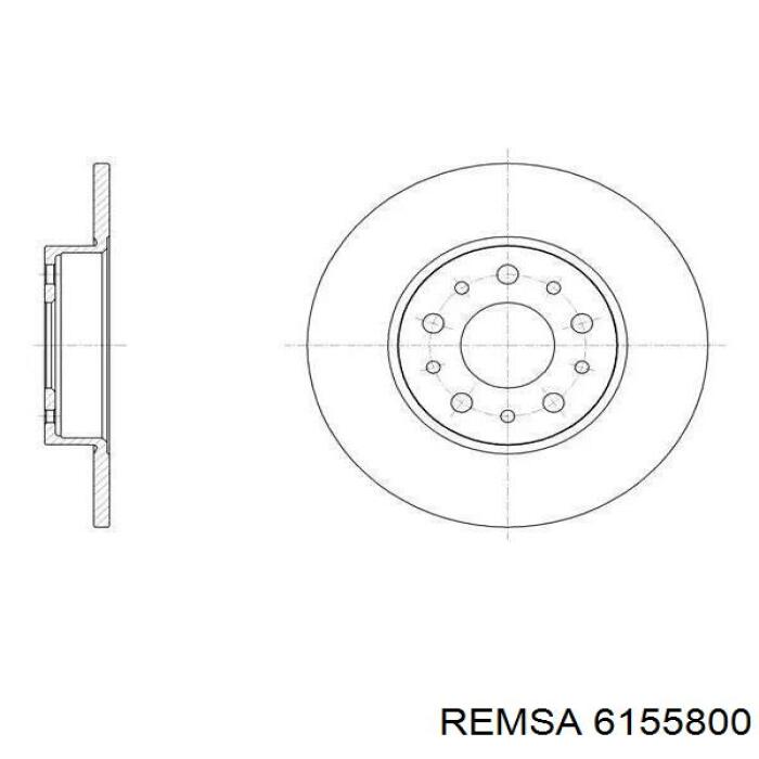 Гальмівні диски 6155800 Remsa