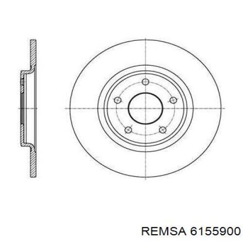 Купити 6155900 Remsa Диск заднього гальма