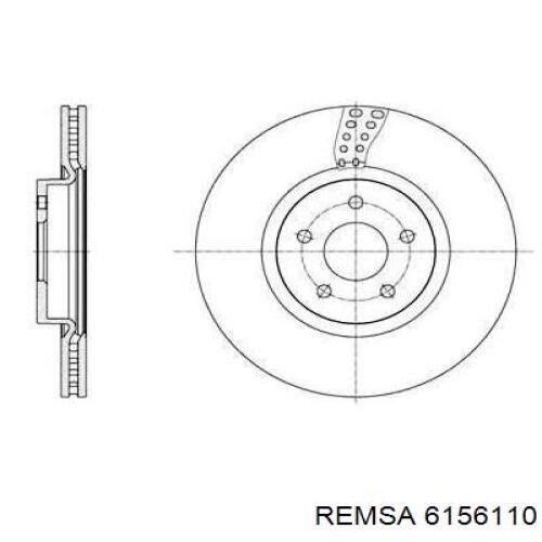 6156110 Remsa Гальмо дискове переднє
