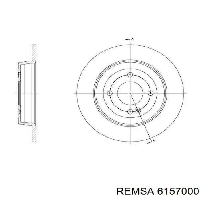 Задні дискові гальма Remsa 6157000 ціна, від 28.13 USD