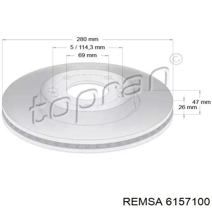 6157100 Remsa Дискові гальма