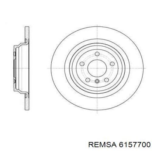 Диск гальмівний задній 6157700 Remsa