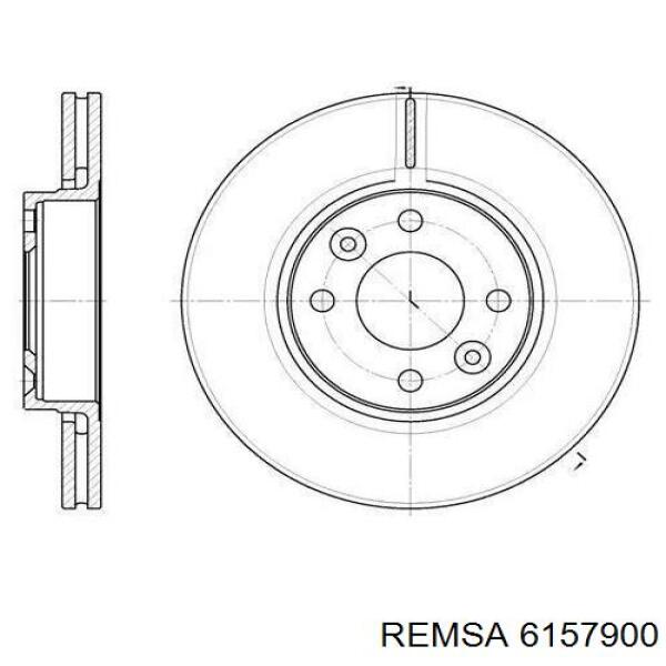 6157900 Remsa Дискові гальма