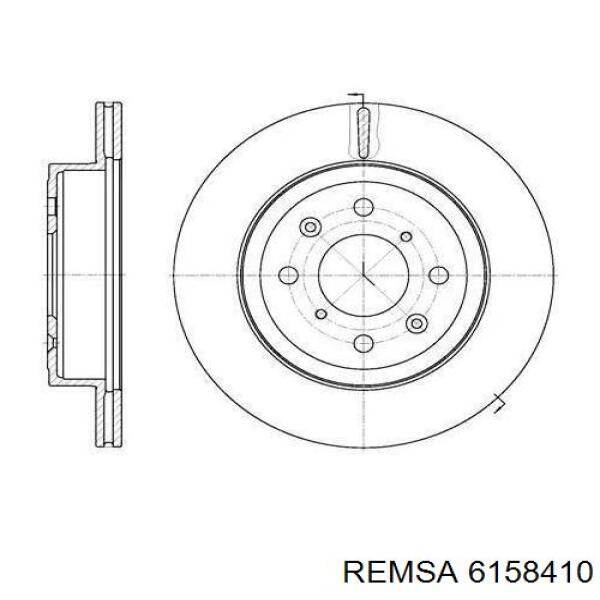Диск переднього гальма Remsa 6158410 ціна, від 42.69 USD