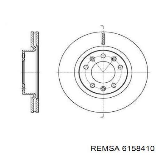 6158410 Remsa Гальмо дискове переднє