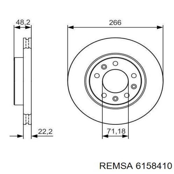 Купити 6158410 Remsa Ротор гальмівний
