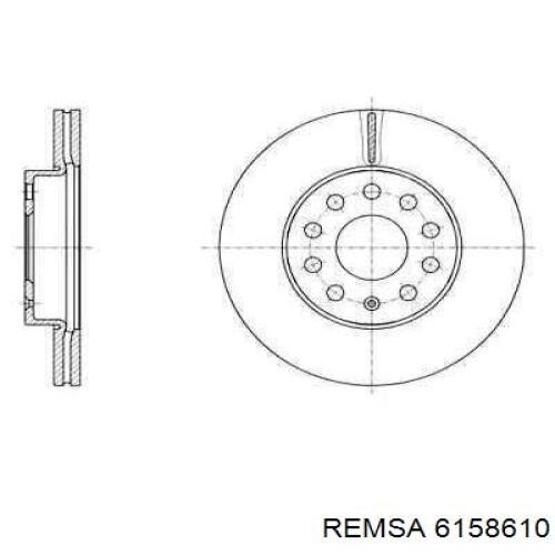 6158610 Remsa Гальмо дискове переднє